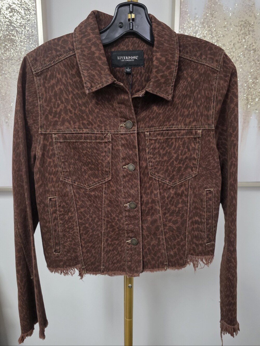 Liverpool Leopard Jean Jacket
